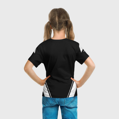Детская футболка 3D Спортивная геометрия герб рф, цвет 3D печать - фото 6