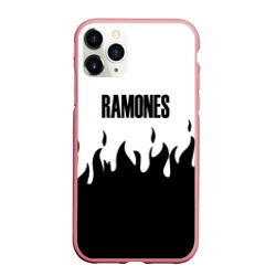 Чехол для iPhone 11 Pro Max матовый Ramones fire black rock