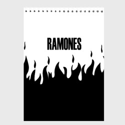 Скетчбук Ramones fire black rock