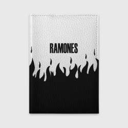 Обложка для автодокументов Ramones fire black rock