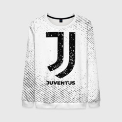 Мужской свитшот 3D Juventus с потертостями на светлом фоне