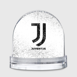 Игрушка Снежный шар Juventus с потертостями на светлом фоне