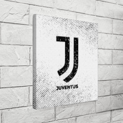 Холст квадратный Juventus с потертостями на светлом фоне - фото 2