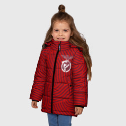 Зимняя куртка для девочек 3D Benfica отпечатки - фото 2