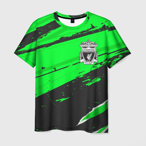 Мужская футболка 3D Liverpool sport green, цвет 3D печать