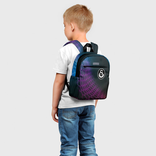 Детский рюкзак 3D с принтом Galatasaray футбольная сетка, фото на моделе #1