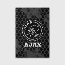 Обложка для паспорта матовая кожа Ajax sport на темном фоне