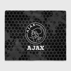 Плед 3D Ajax sport на темном фоне