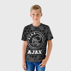 Детская футболка 3D Ajax sport на темном фоне - фото 2