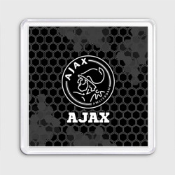 Магнит 55*55 Ajax sport на темном фоне