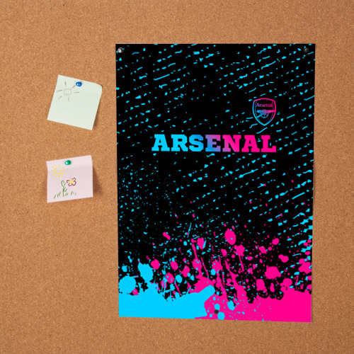Постер Arsenal - neon gradient посередине - фото 2