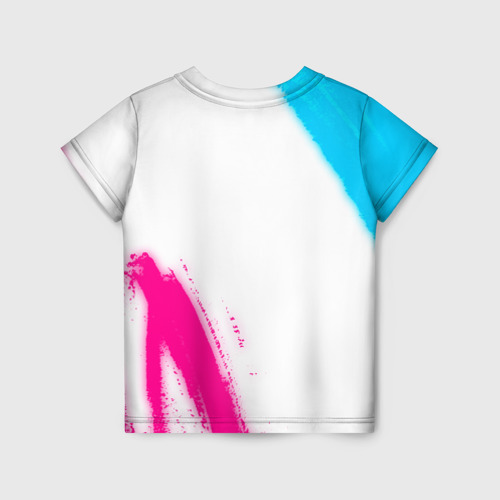 Детская футболка 3D Ajax neon gradient style вертикально, цвет 3D печать - фото 2