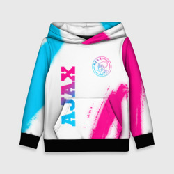 Детская толстовка 3D Ajax neon gradient style вертикально