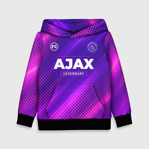 Детская толстовка 3D Ajax legendary sport grunge, цвет черный