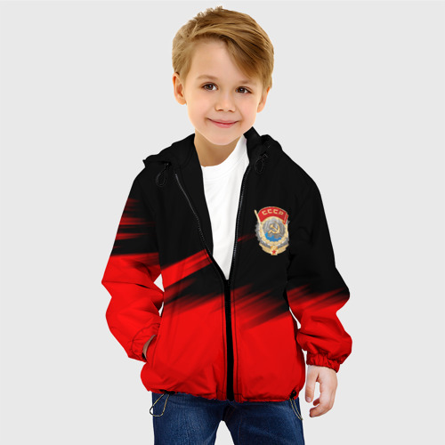 Детская куртка 3D Герб ссср прошлое, цвет черный - фото 3