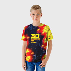 Детская футболка 3D Thirty Seconds to Mars огненное лого - фото 2