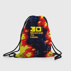 Рюкзак-мешок 3D Thirty Seconds to Mars огненное лого