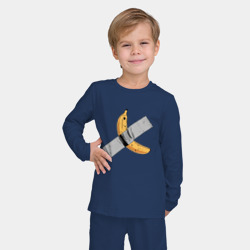 Детская пижама с лонгсливом хлопок Банан на скотче - искуство - фото 2