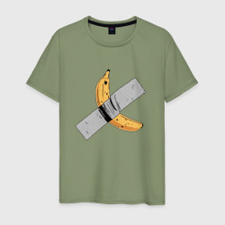 Мужская футболка хлопок Банан на скотче - искуство