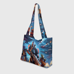 Пляжная сумка 3D Mass Effect - ai art - фото 2
