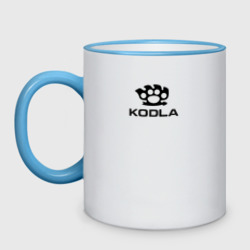 Кружка двухцветная Skoda Kodla black