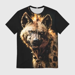 Мужская футболка 3D Гиена африканская