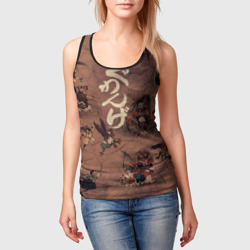 Женская майка 3D Японские мифы на папирусе  - фото 2