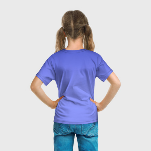 Детская футболка 3D с принтом Glaceon Pokemon, вид сзади #2