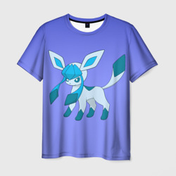 Мужская футболка 3D Glaceon Pokemon 