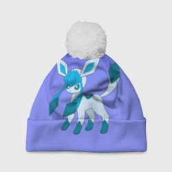 Шапка 3D c помпоном Glaceon Pokemon 