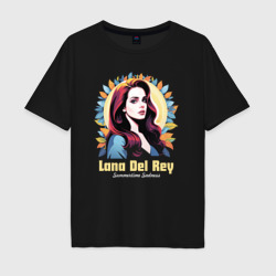 Мужская футболка хлопок Oversize Lana Del Rey Summertime Sadness