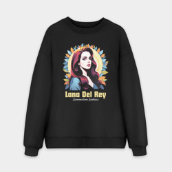Мужской свитшот oversize без начеса хлопок Lana Del Rey Summertime Sadness