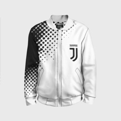 Детский бомбер 3D Juventus sport black geometry