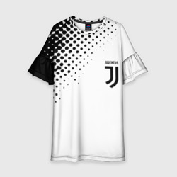 Детское платье 3D Juventus sport black geometry