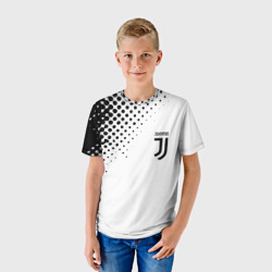 Детская футболка 3D Juventus sport black geometry - фото 2