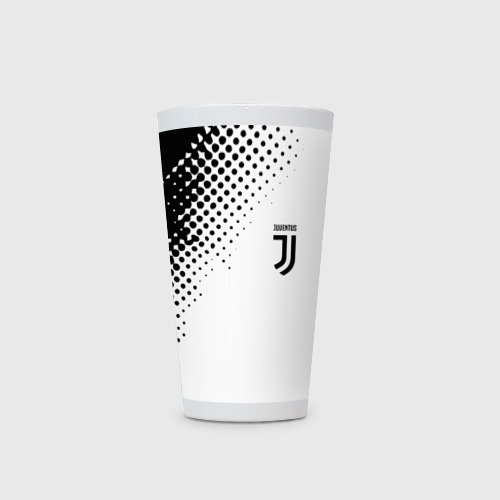Кружка Латте с принтом Juventus sport black geometry, фото на моделе #1