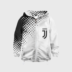 Детская ветровка 3D Juventus sport black geometry