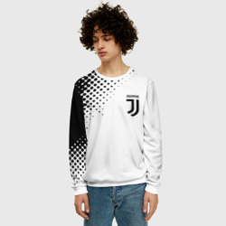 Мужской свитшот 3D Juventus sport black geometry - фото 2