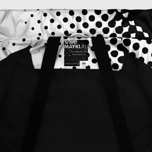 Женская зимняя куртка 3D с принтом Juventus sport black geometry, фото #5