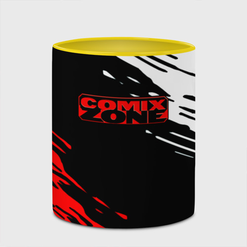 Кружка с полной запечаткой Comix zone краски sega, цвет белый + желтый - фото 4