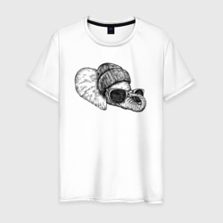 Слоненок-хипстер – Мужская футболка хлопок с принтом купить со скидкой в -20%