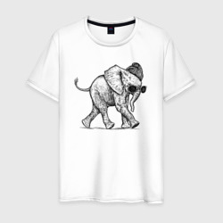 Слененок модный – Мужская футболка хлопок с принтом купить со скидкой в -20%