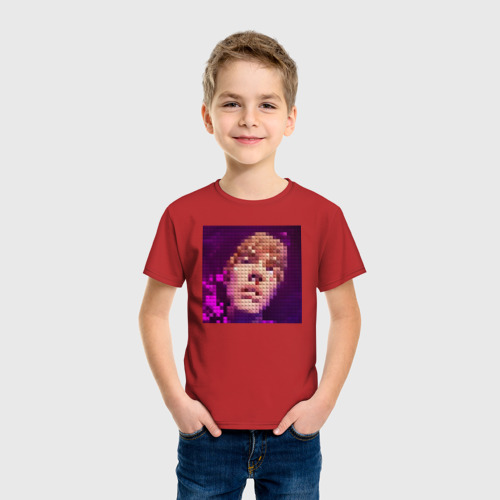 Детская футболка хлопок с принтом Ловв 66, фото на моделе #1
