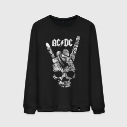 Мужской свитшот хлопок AC DC - highway to hell 