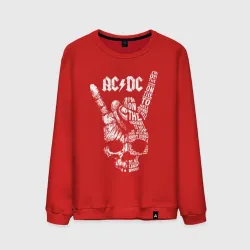 Мужской свитшот хлопок AC DC - highway to hell 