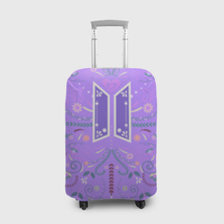 Чехол для чемодана 3D BTS - ARMY Цветочный принт
