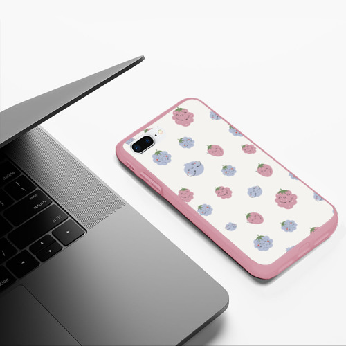 Чехол для iPhone 7Plus/8 Plus матовый с принтом Узор из ягод, фото #5