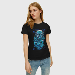 Женская футболка хлопок Призрак в доспехах арт - фото 2