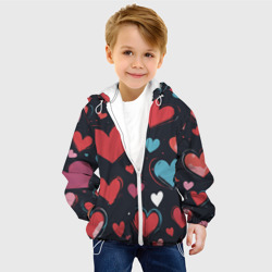 Детская куртка 3D Сердечный паттерн - фото 2