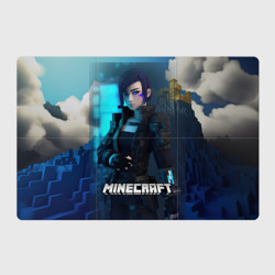 Minecraft cyberpunk woman – Магнитный плакат 3Х2 с принтом купить